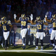 St. Louis Rams players expressing solidarity with Michael Brown
CBS screenshot